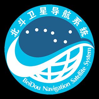 BeiDou logo. very simplistic with a nice little wave across it that separates the big dipper constellation and an icon of the earth