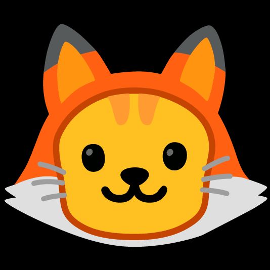 Emoji combining fox and kitty