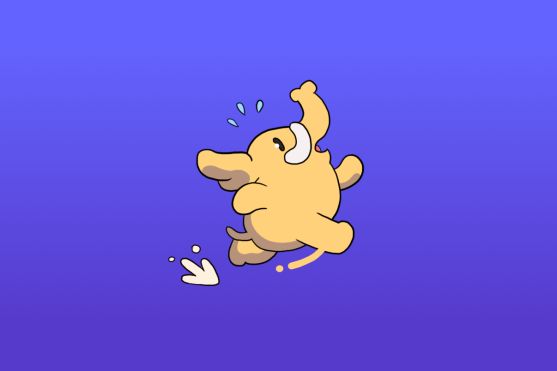 A Mastodon racing along at high speed