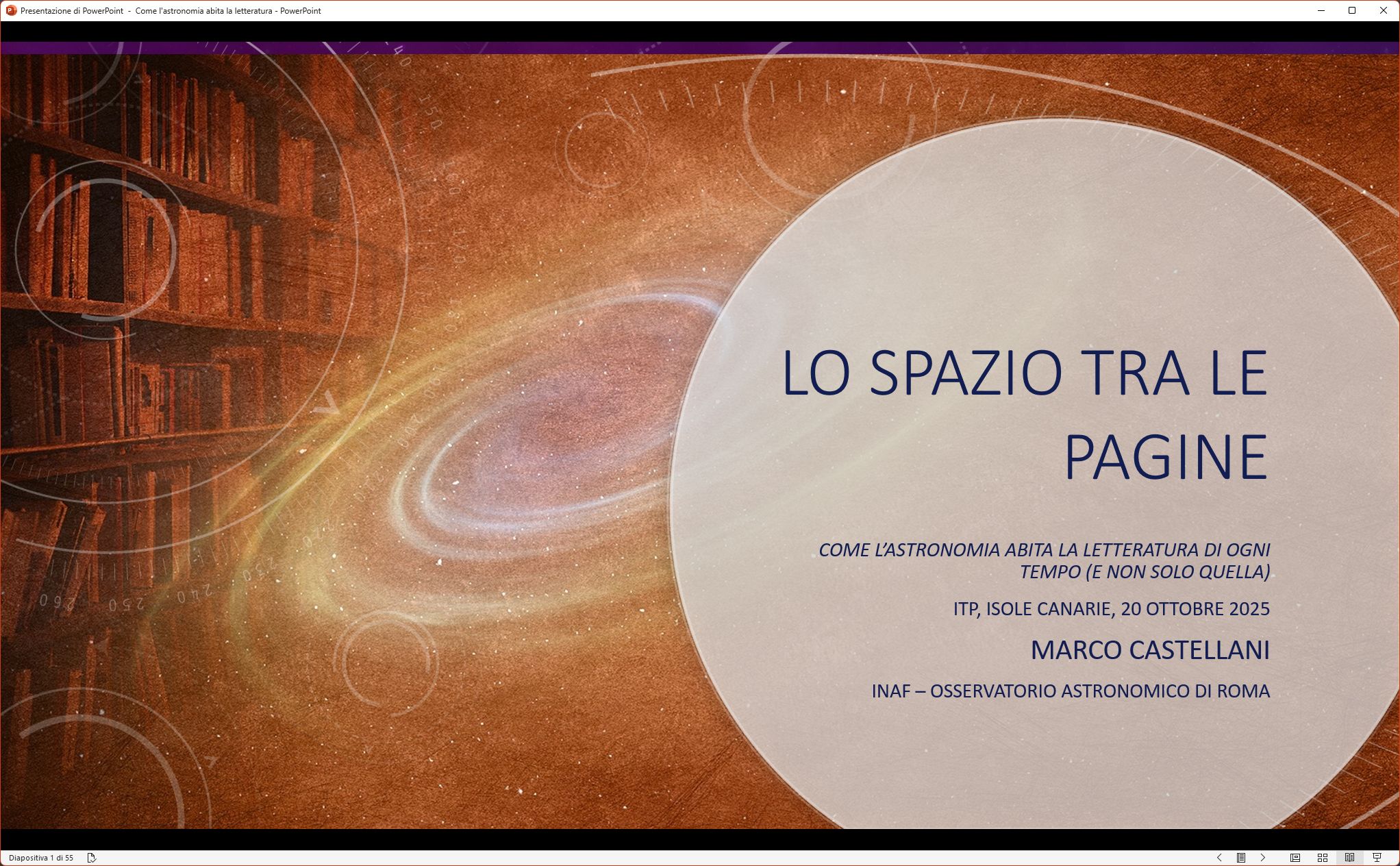 Prima diapositiva della mia presentazione PowerPoint 