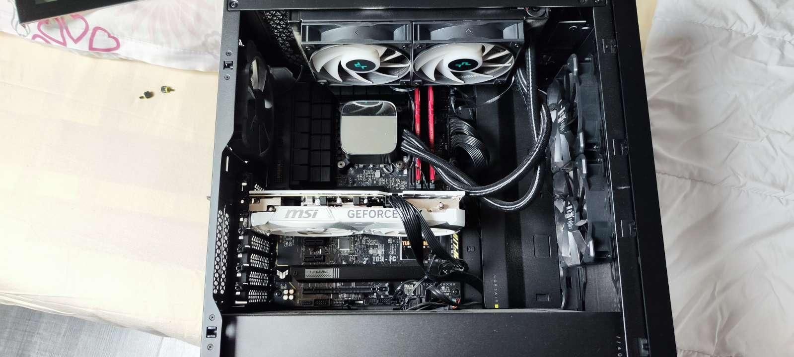 - I5 13600kf
- MSI mag a850gl 850w
- Asus tuf gaming b760 plus wifi d4
- Deepcool ls520
- Crucial ballistix
- MSI ventus 4070 ventus x2