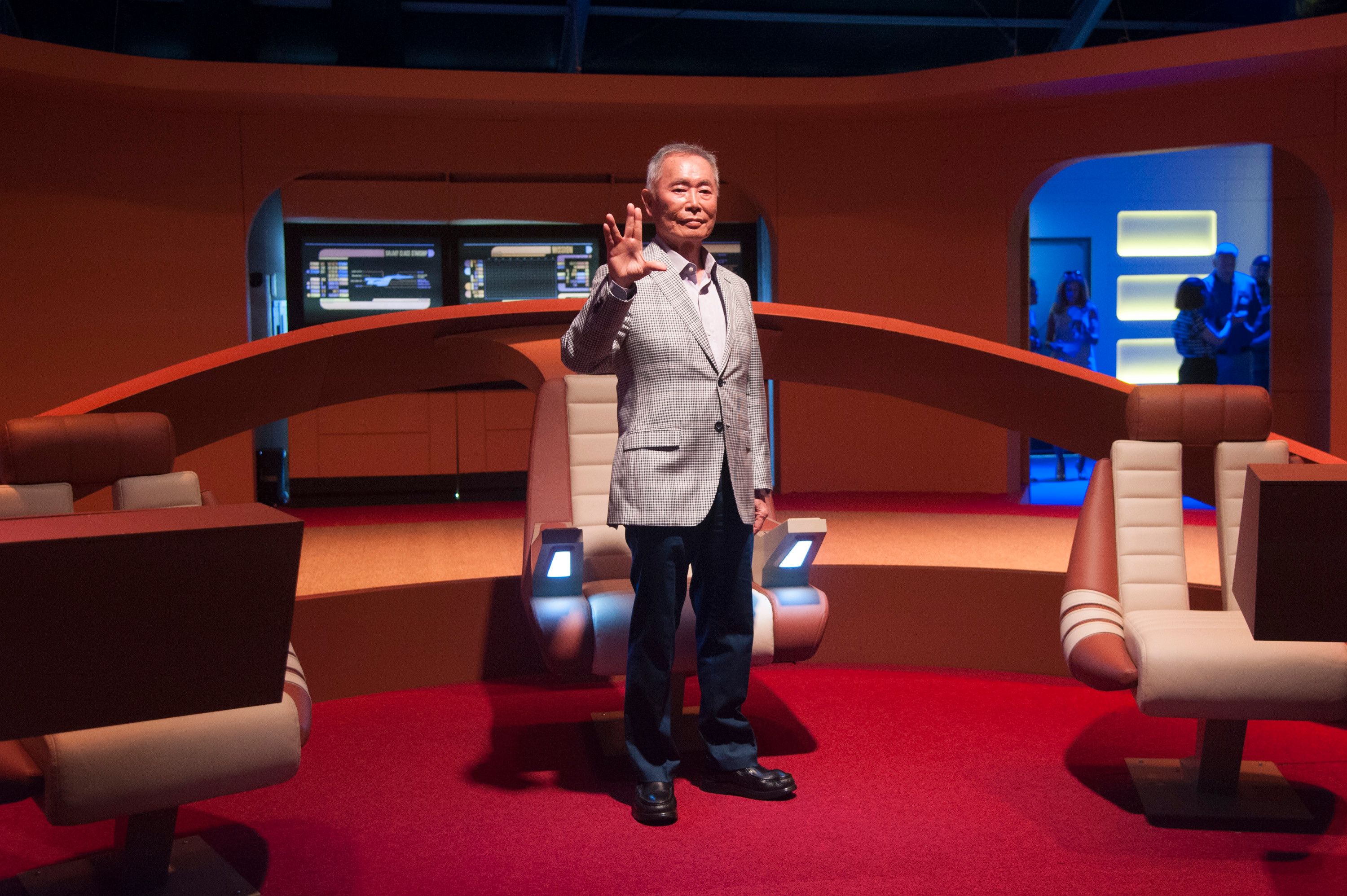 Actor George Takei attends the "Star Trek: The Star Fleet Academy Experience Preview " at Intrepid Sea-Air-Space Museum on June 30, 2016 in New York City. (Photo by Kris Connor/FilmMagic)