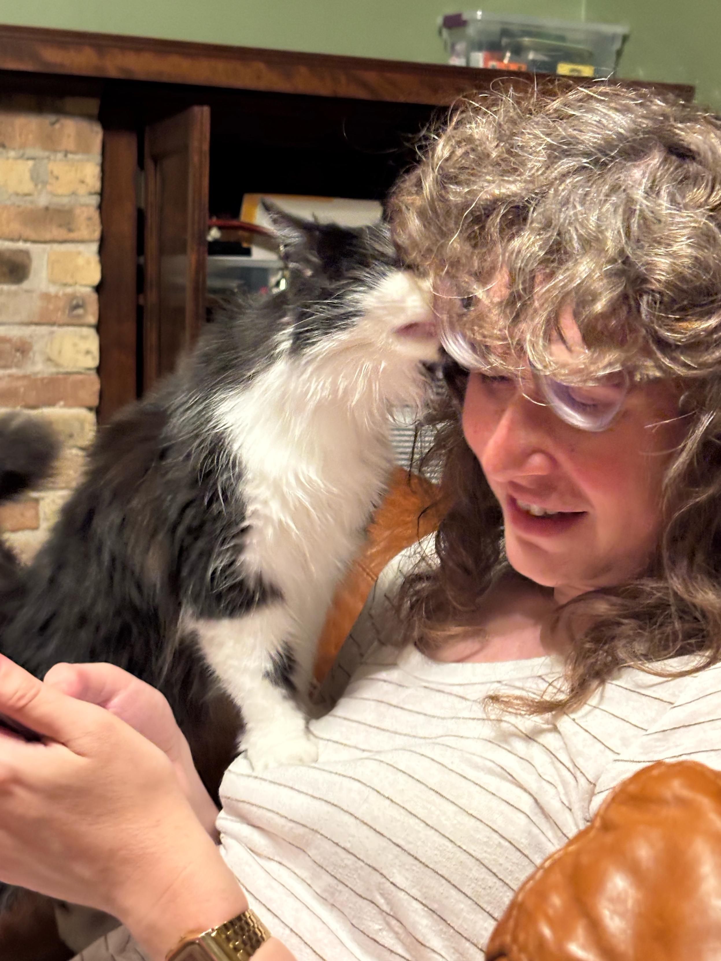 Margie biting my glasses for some fucking reason 