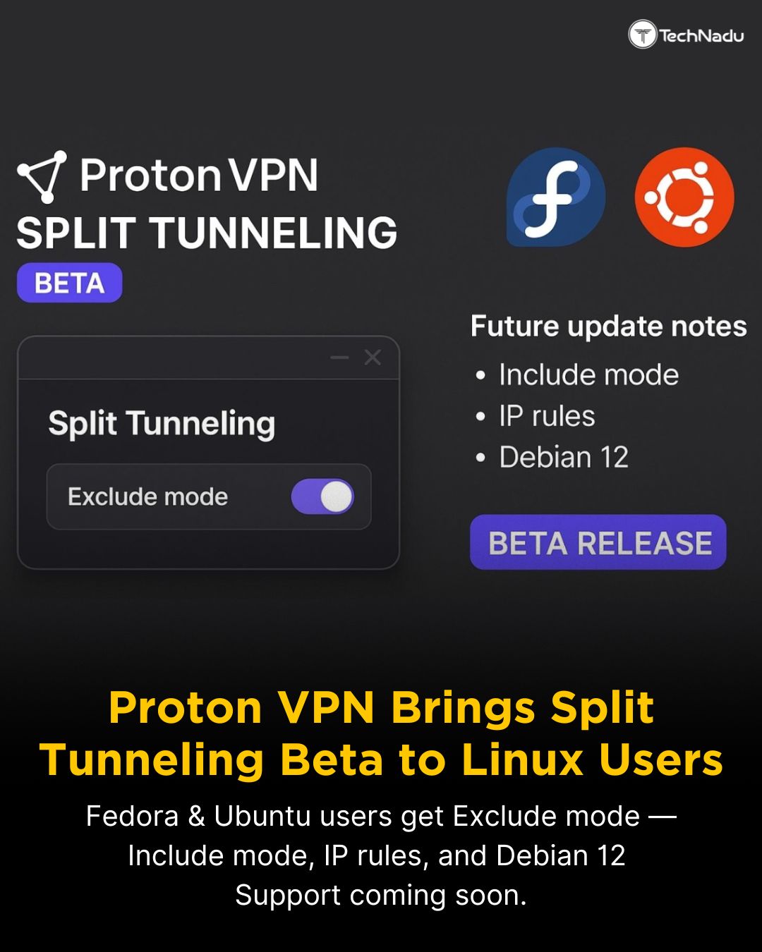 Proton VPN Brings Split Tunneling Beta to Linux Users
