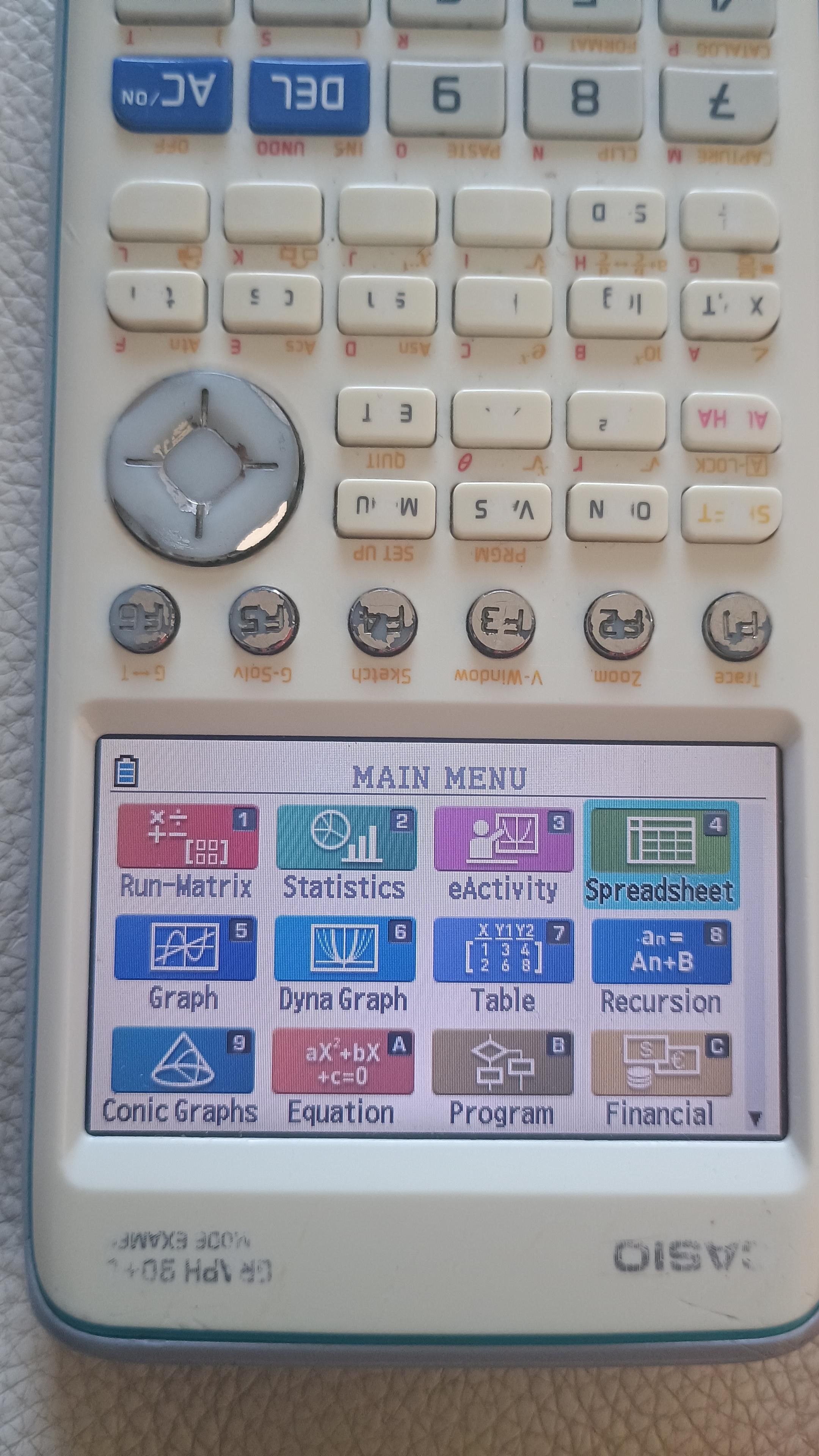 the entire calculators upside down :(