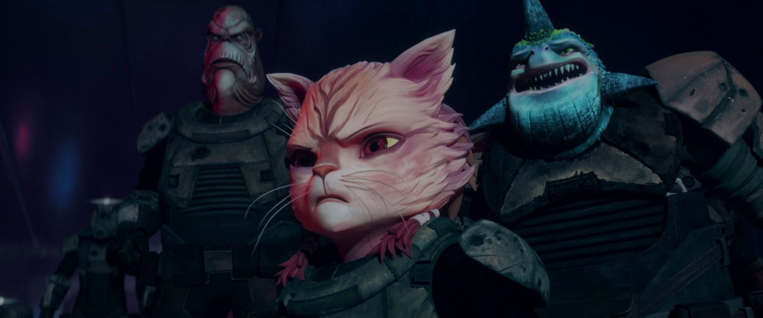 A young Caitain leads a group of former slaves against Drednok.