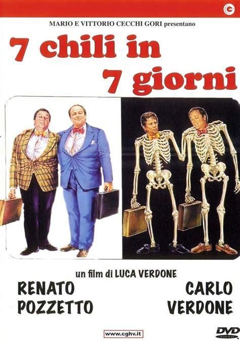la locandina del film "Sette chili in sette giorni", con renato pozzetto e carlo verdone