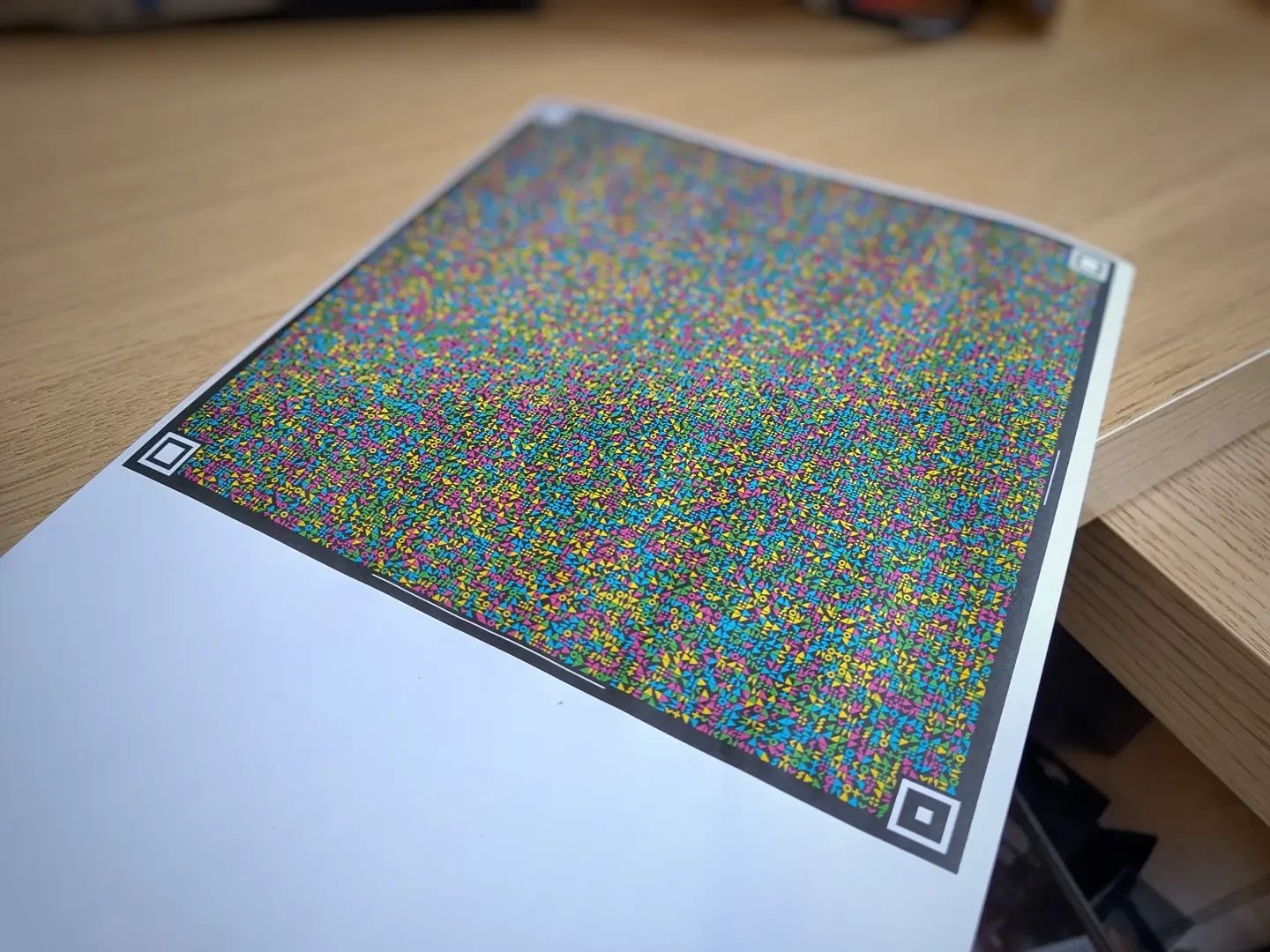 i printed a compressed encrypted file onto a paper by using a cimbar code