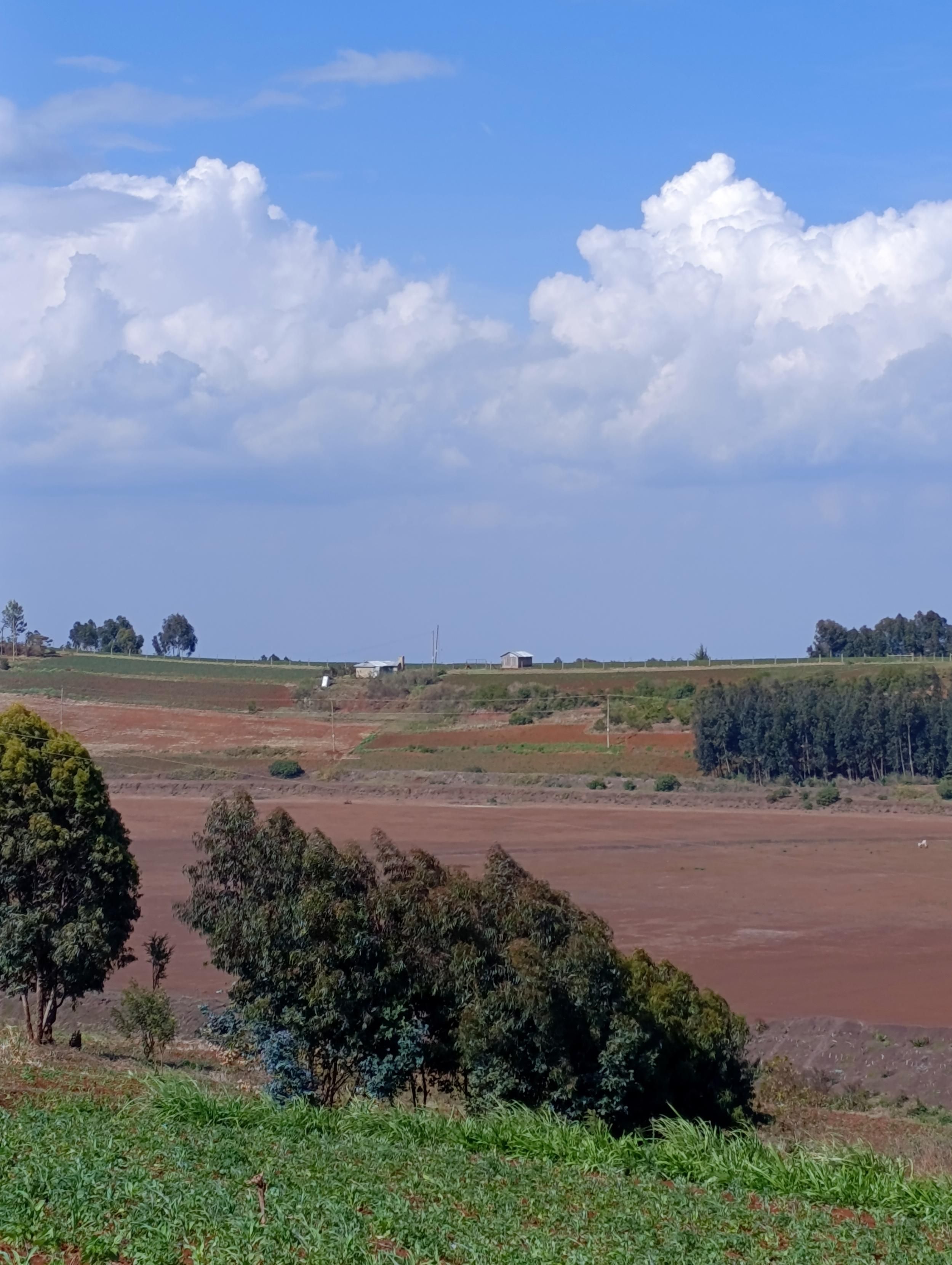 Dried up Baisiglia dam that fetches water from rainfall. 