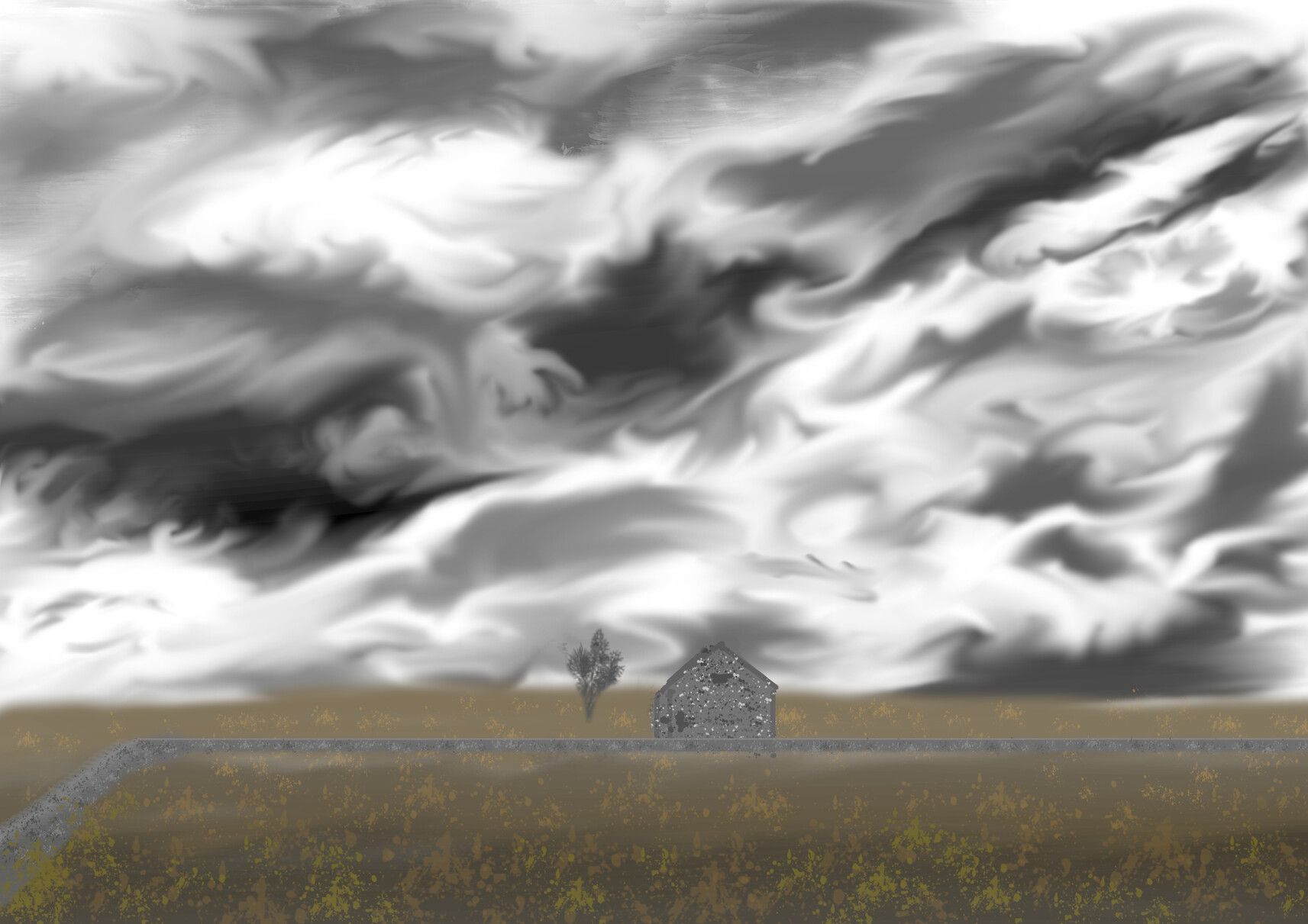 Sketch of a Yorkshire sky