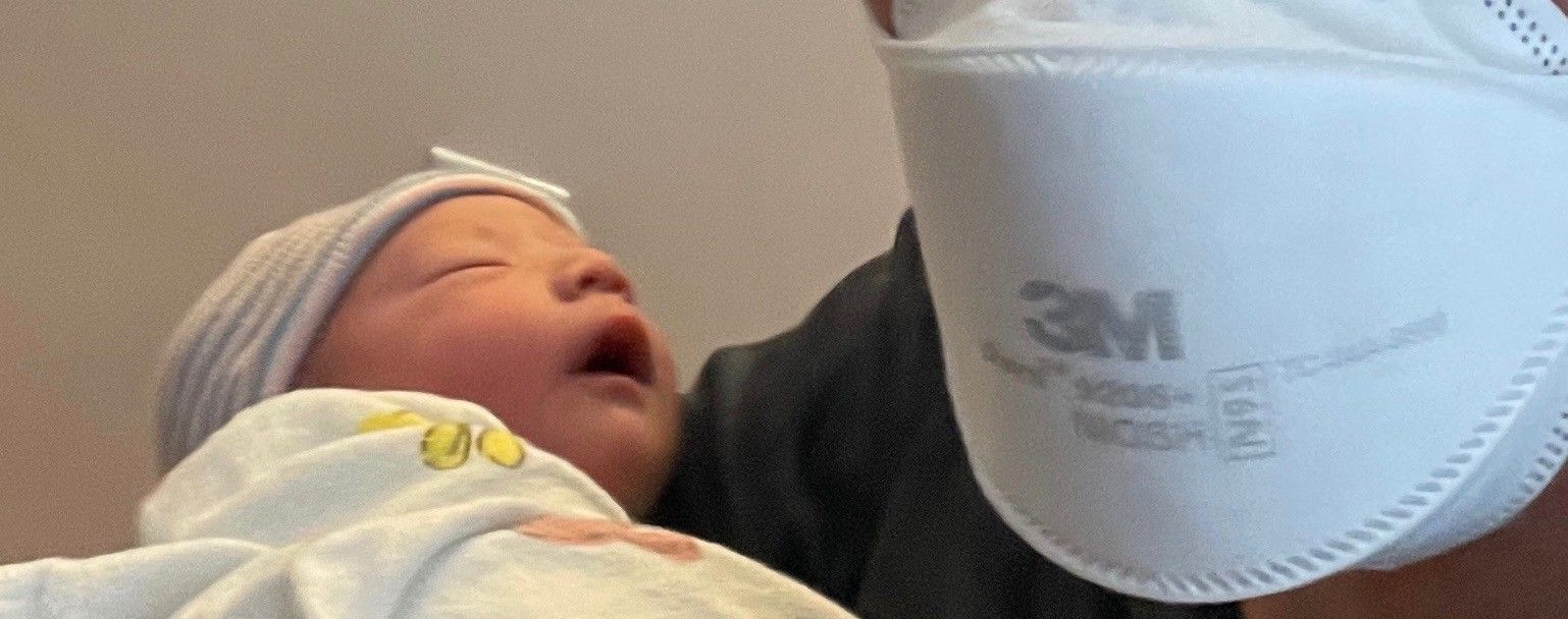 Grandpa is going to open up a can if anyone unmasked gets too close.