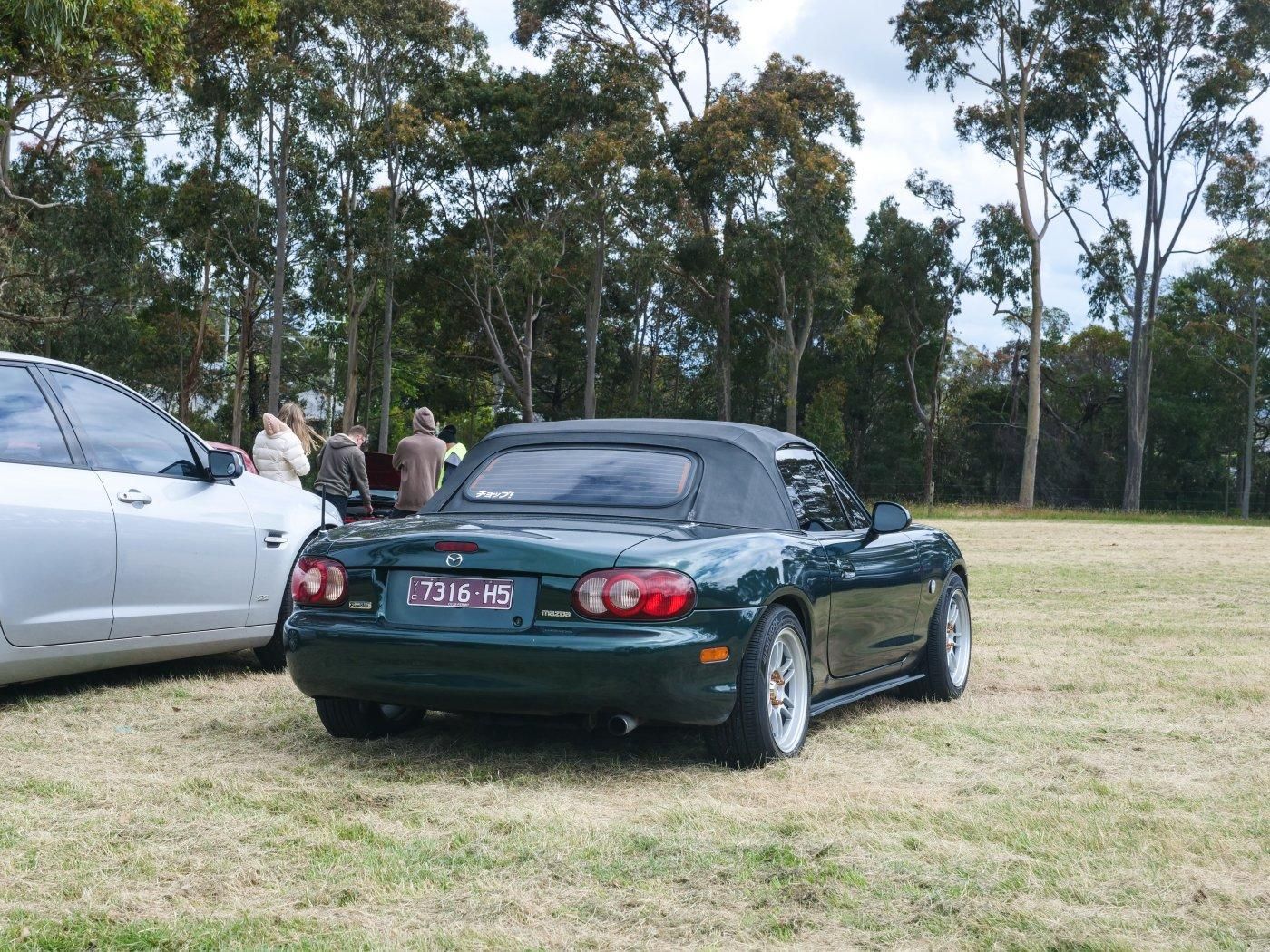 Mazda Miata in green