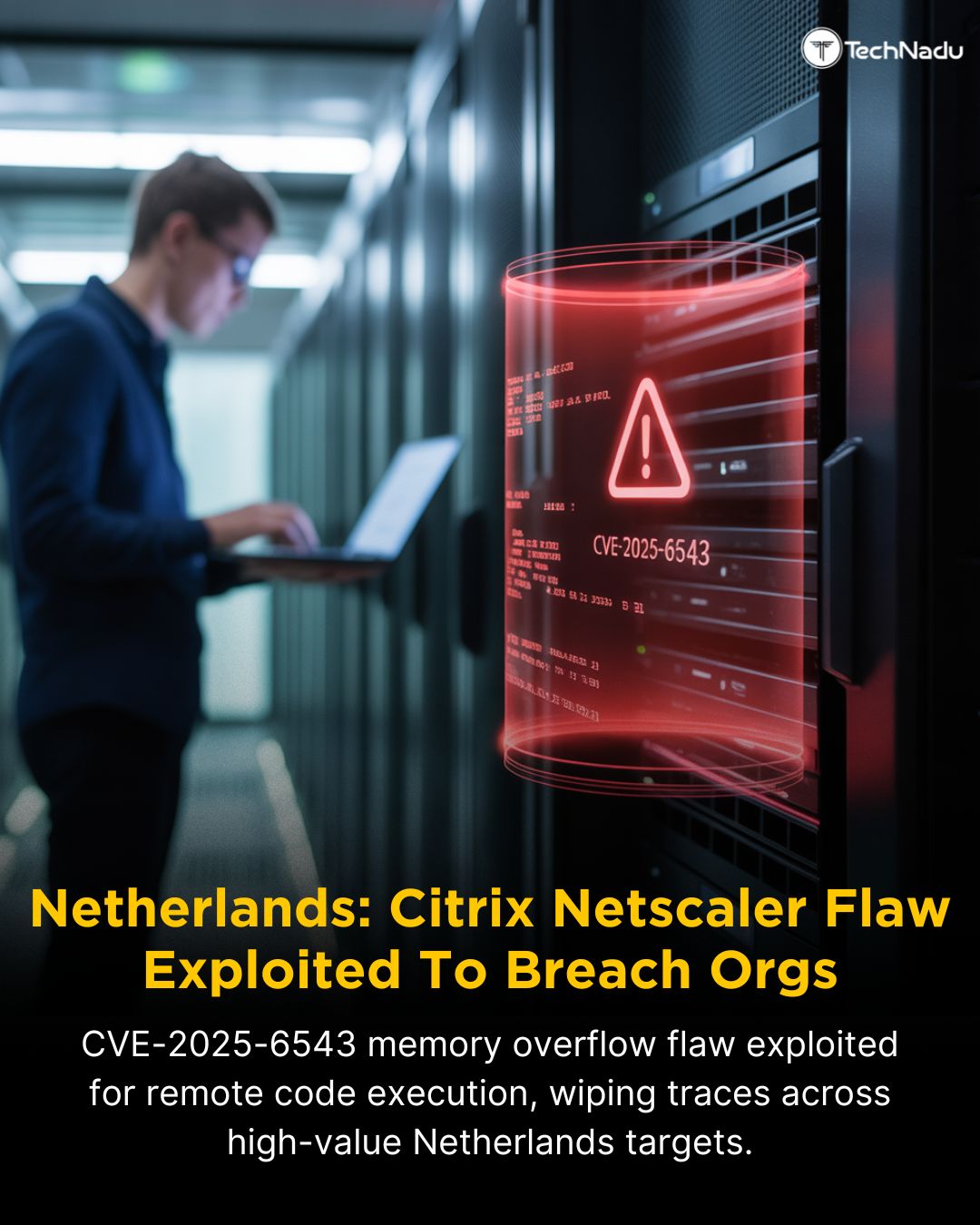 Netherlands: Citrix Netscaler flaw CVE-2025-6543 exploited to breach orgs
