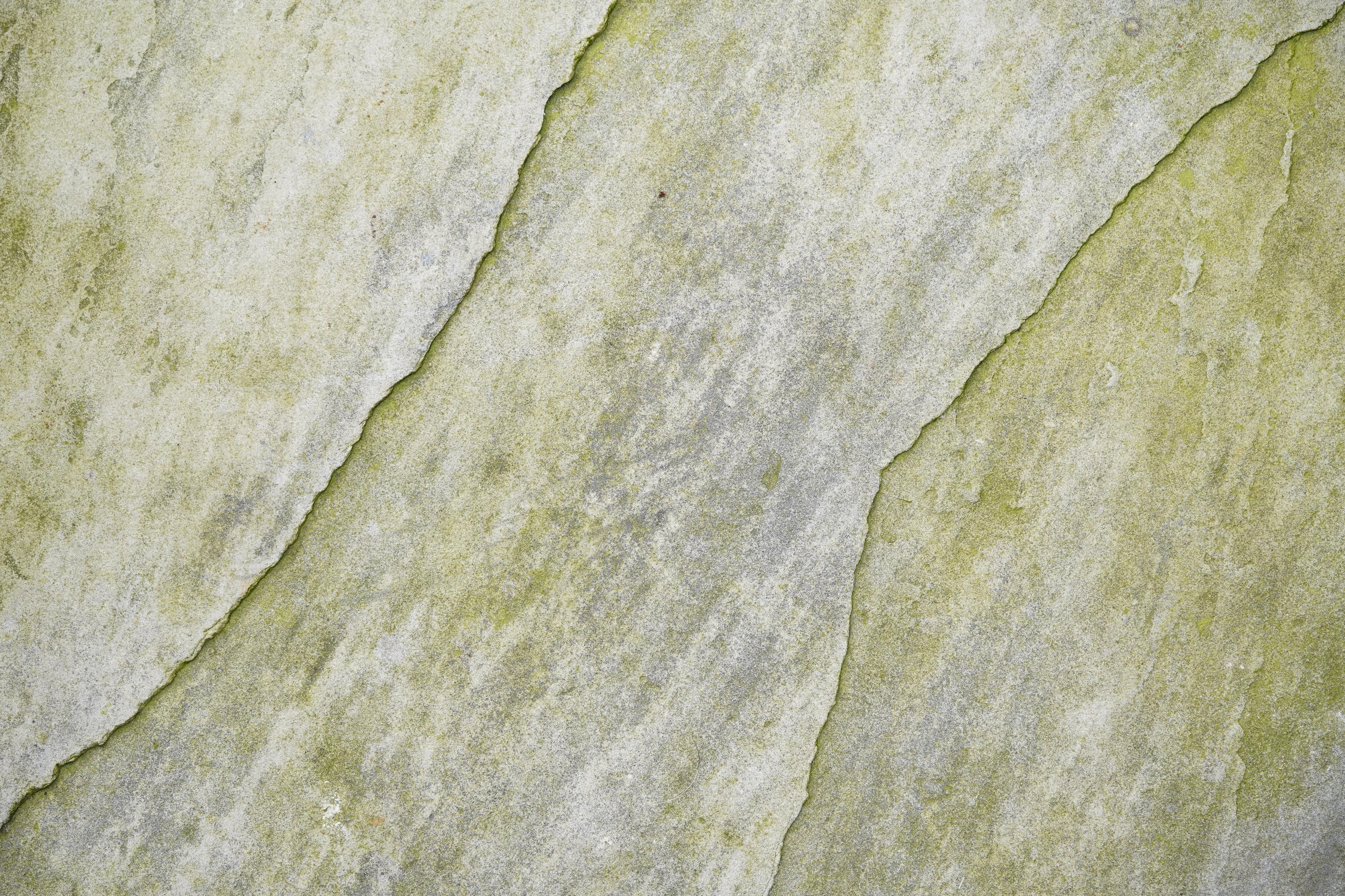 Abstract photo of a paving slab with two diagonal fault lines & some weathering, looking (a bit) like a colourfield abstract painting.... too pretentious???