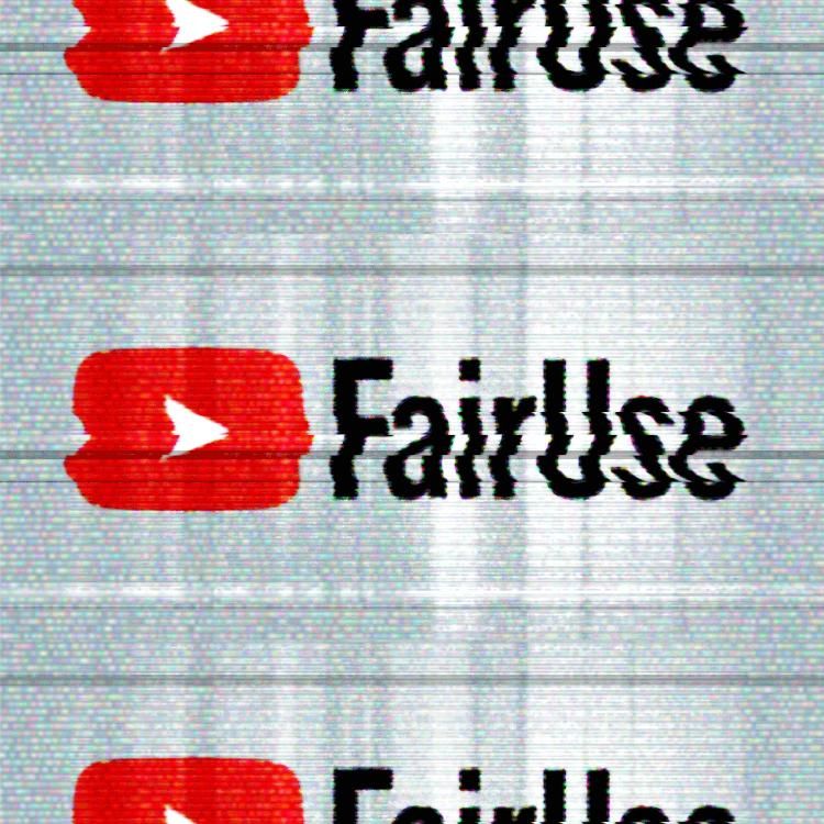 An image of a static-filled TV; centered in it is a distorted Youtube logo with the wordmark replaced by the word 'FairUse.'

Image:
Electronic Frontier Foundation
https://www.eff.org/wp/unfiltered-how-youtubes-content-id-discourages-fair-use-and-dictates-what-we-see-online

CC BY 4.0
https://www.eff.org/copyright

