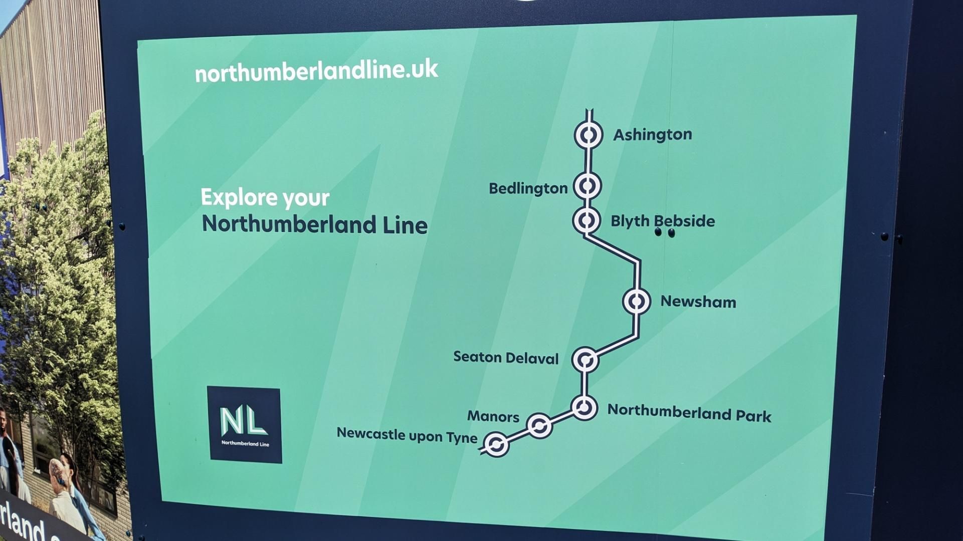Poster showing all the stations when everything is finished