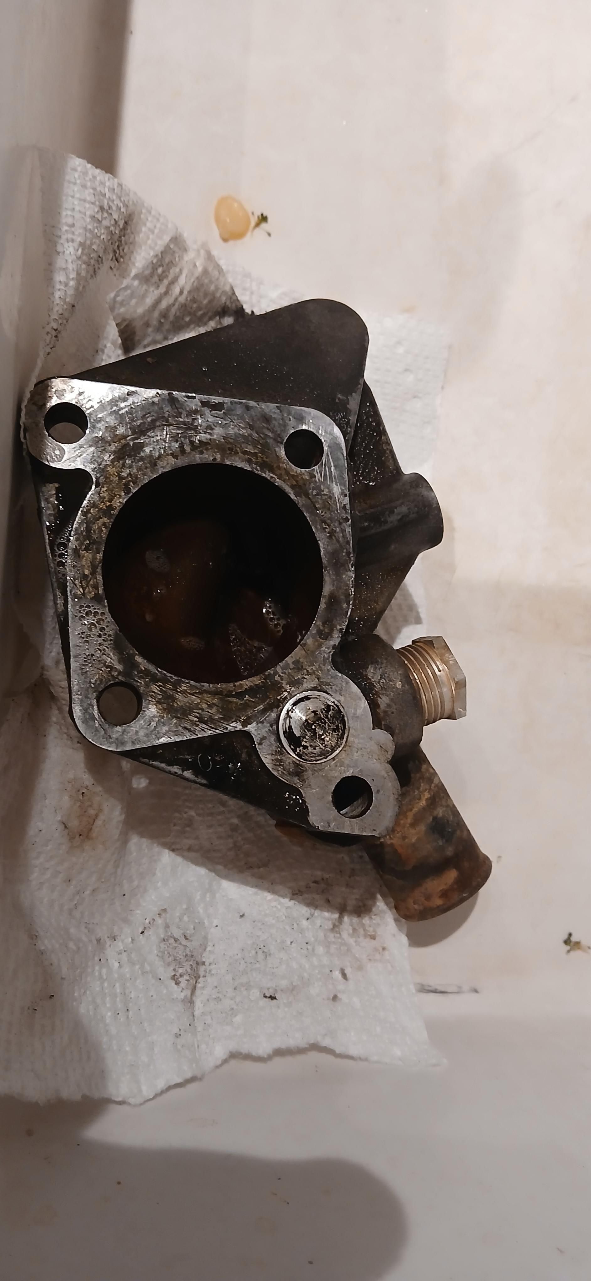 Datsun a14 thermostat housing 