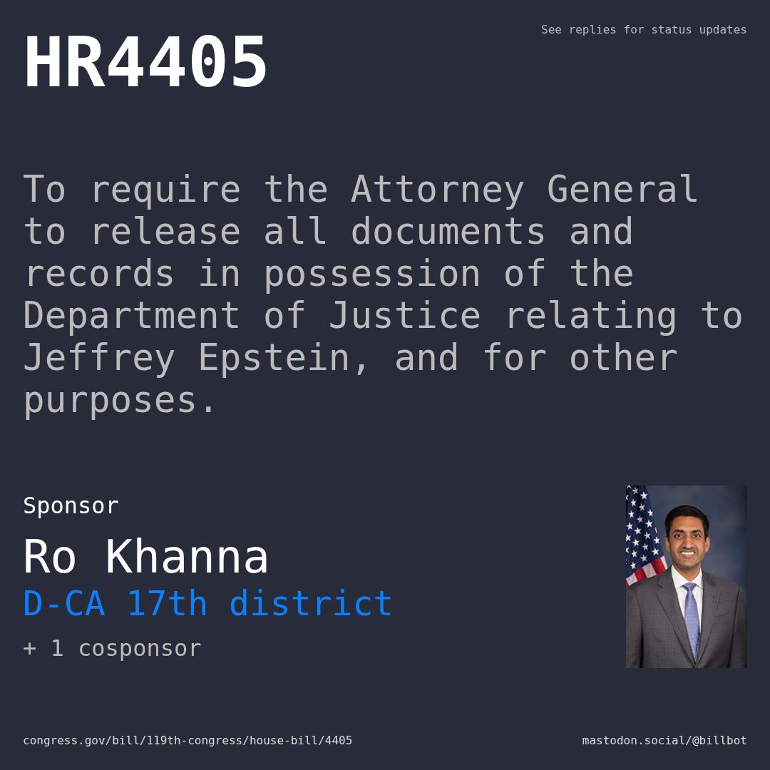 Description of HR4405, and a depiction of its sponsor, Ro Khanna.