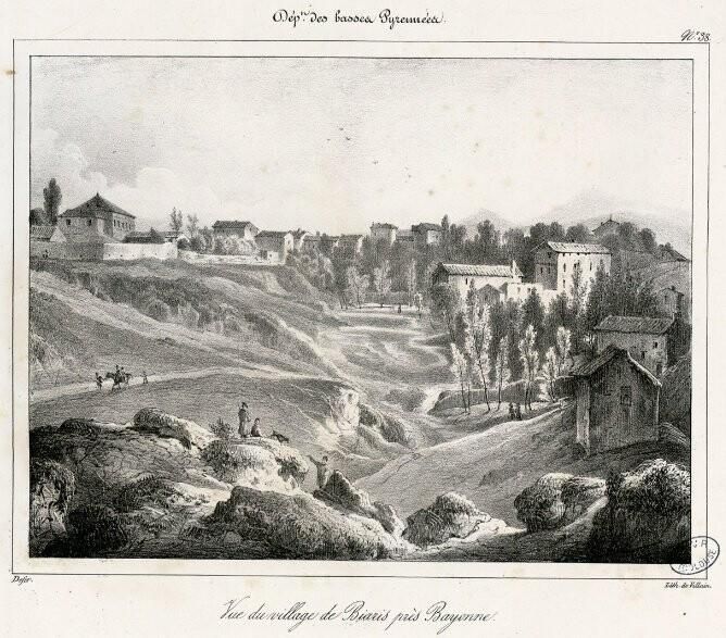 Litographies souvenirs des Pirénées, Biblioteque de Toulouse, 1841-43