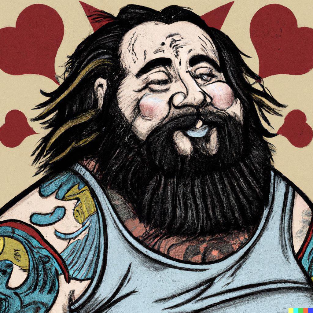 Dall-E 2 käsitys minusta oman kuvailuni mukaan. 