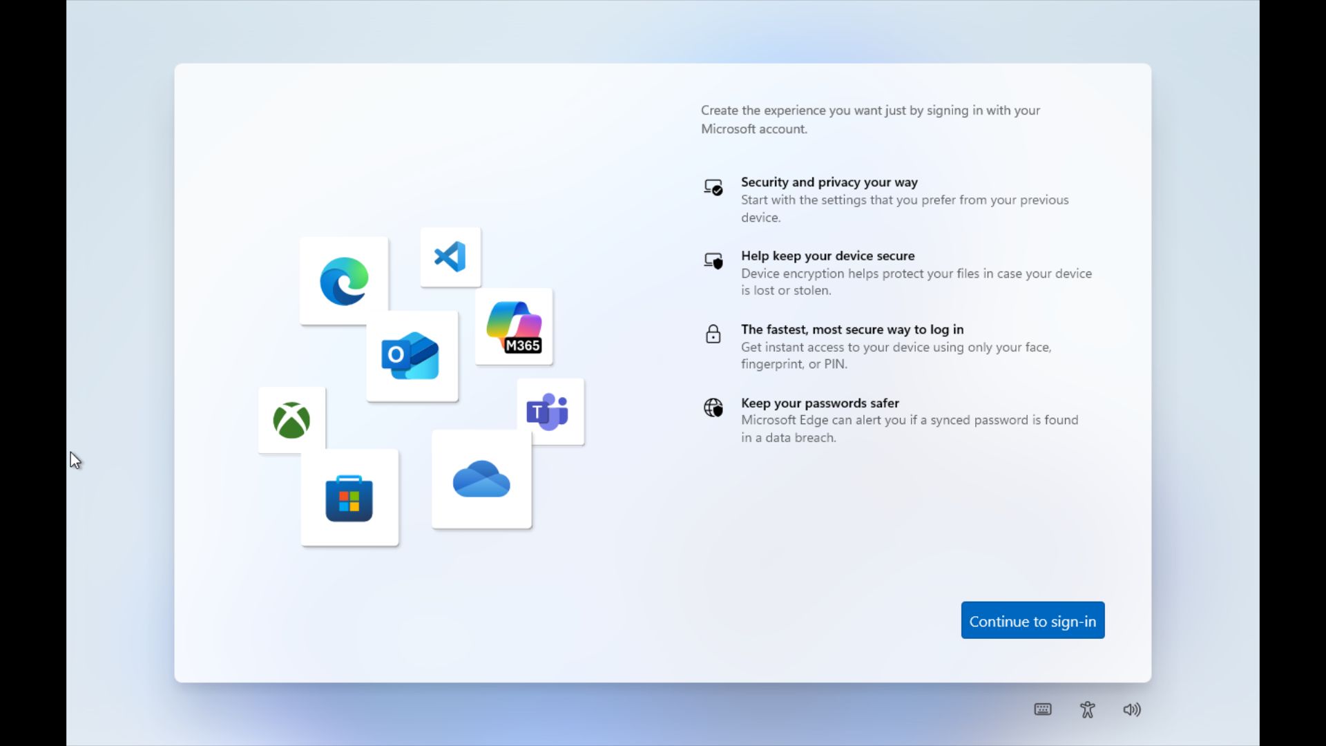 The  UI of  windows 11 installation lacks a way to start using your PC without a microsoft account