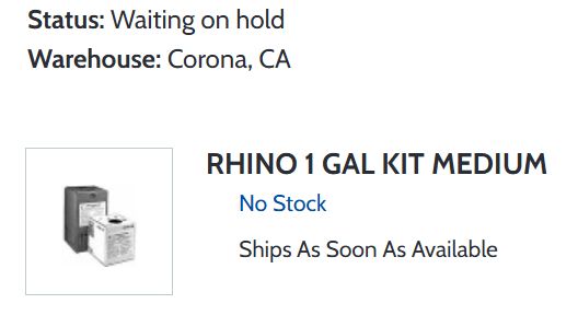 Is this indicative of supply chain issues? I ordered some epoxy on the 1st of August. Today, the 12th...it's still out of stock.