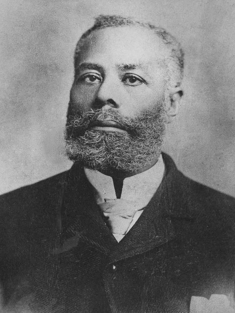Photograph of Elijah McCoy the inventor of the moveable ironing board.
