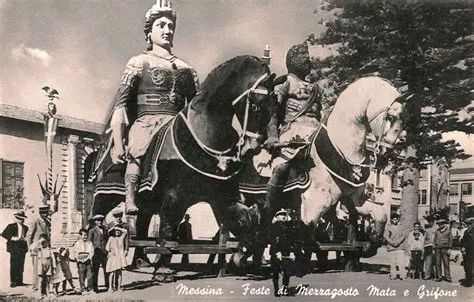 Messina, la passeggiata dei Giganti Mata e Grifone