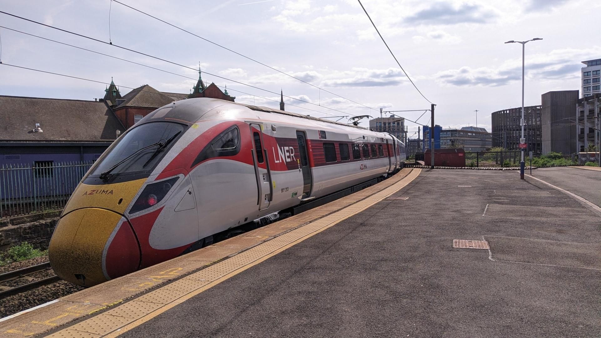 LNER Azuma passing by