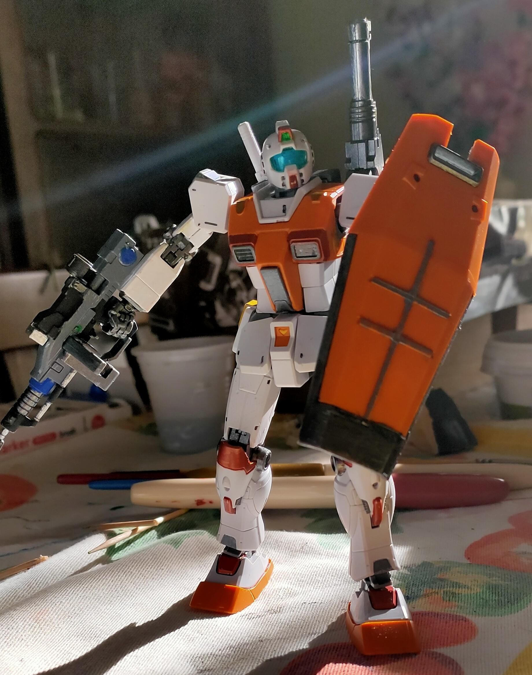 Final version, painted of my Gundam model kit: front view