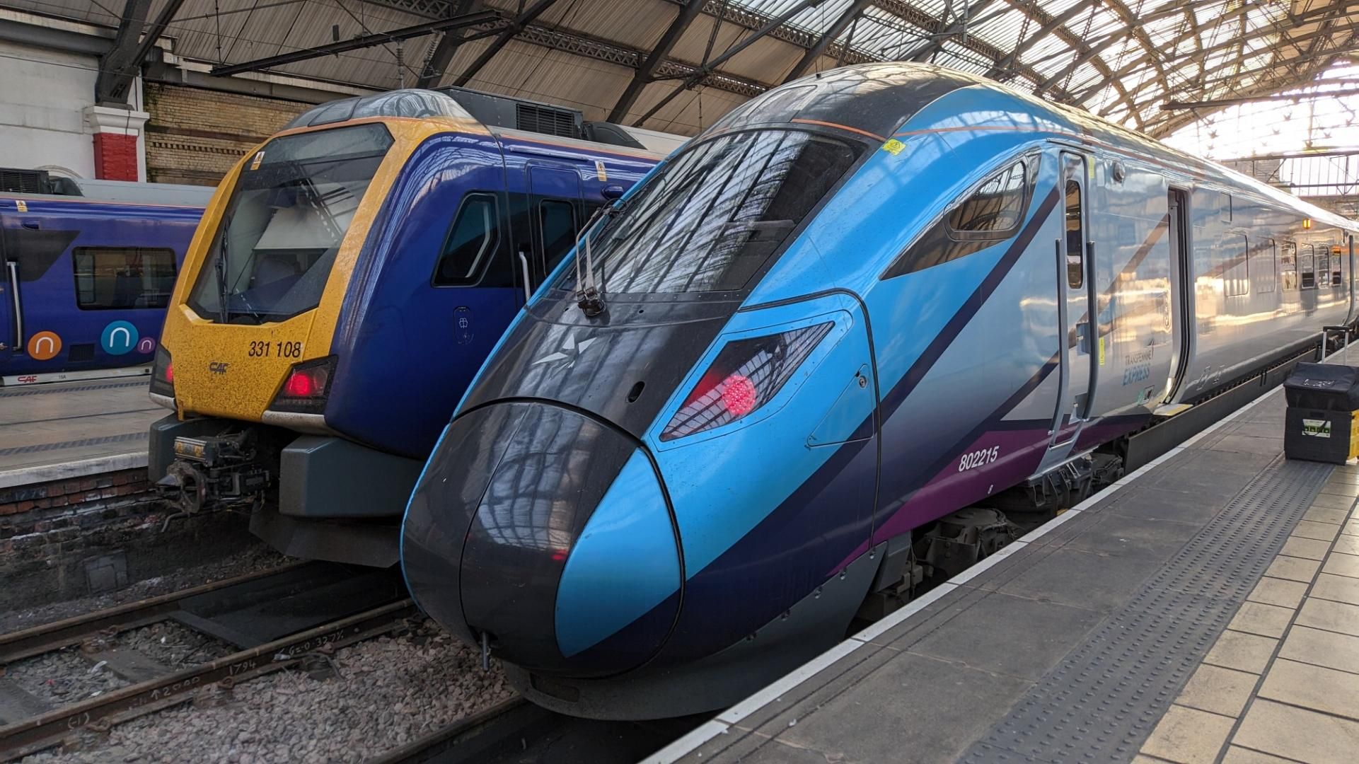 TransPennine Express Hitachi Nova 802 at Liverpool Lime Street