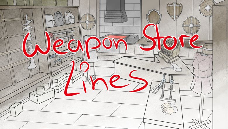 Weapon Store Lines 
It shows Lines for a Weapon Store Background with almost transparent colors