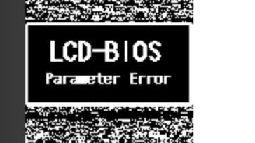 "LCD-BIOS Parameter error"  -a monochrome bitmap extracted from the raw data