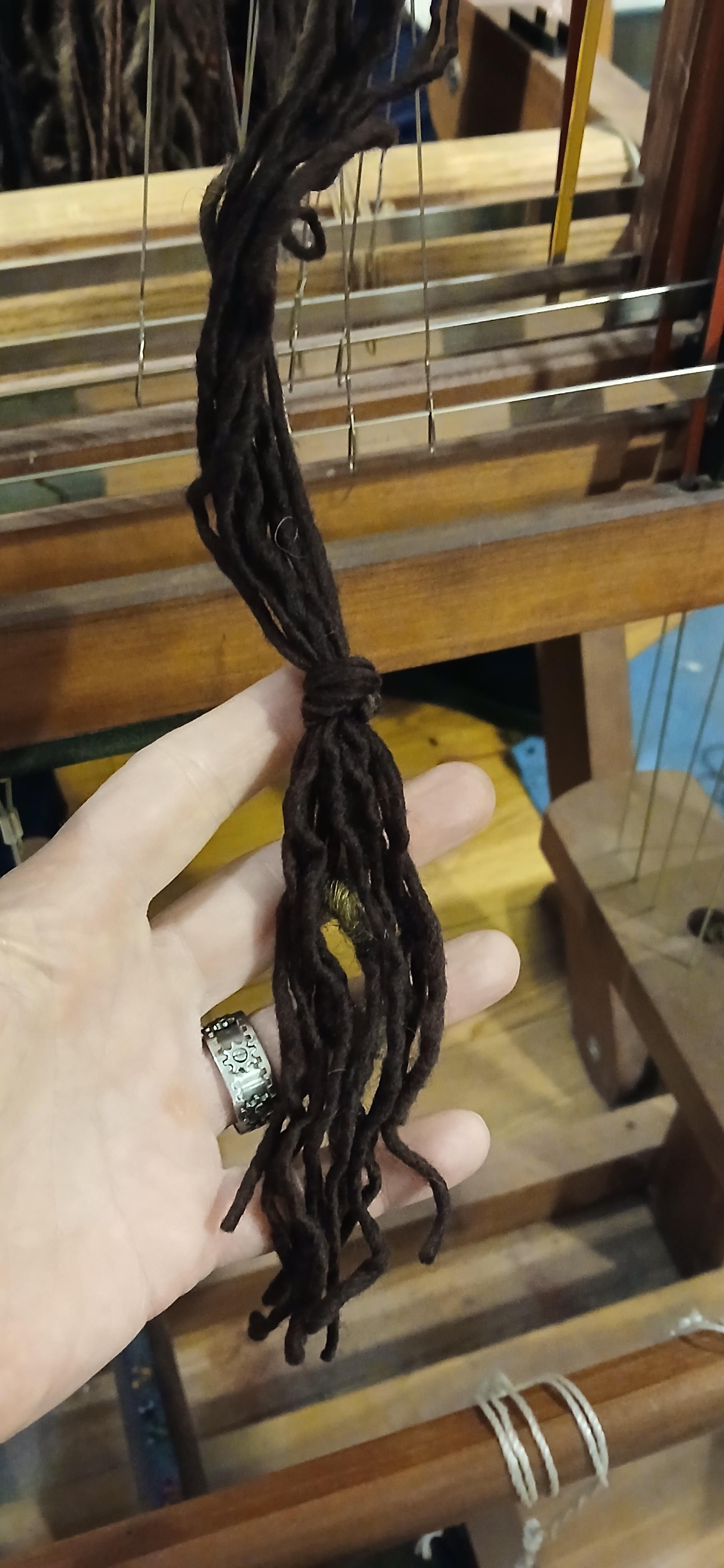 Twelve lines tied off