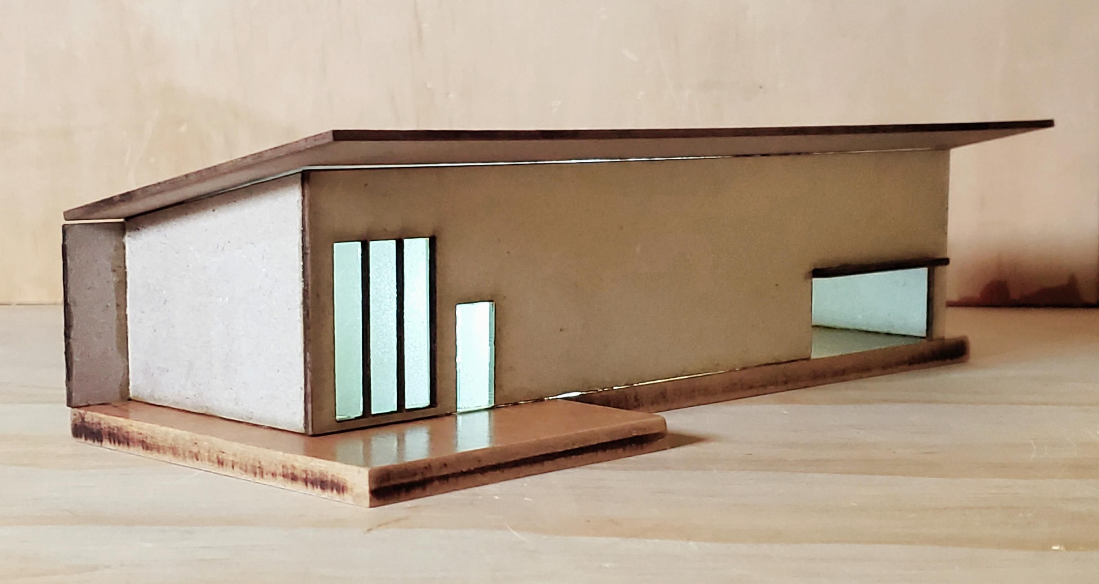 Model lit from the inside