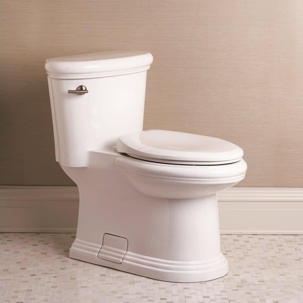A toilet. At an angle to the wall. For display. Most likely