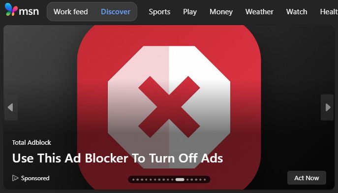 an ad for an ad blocker
