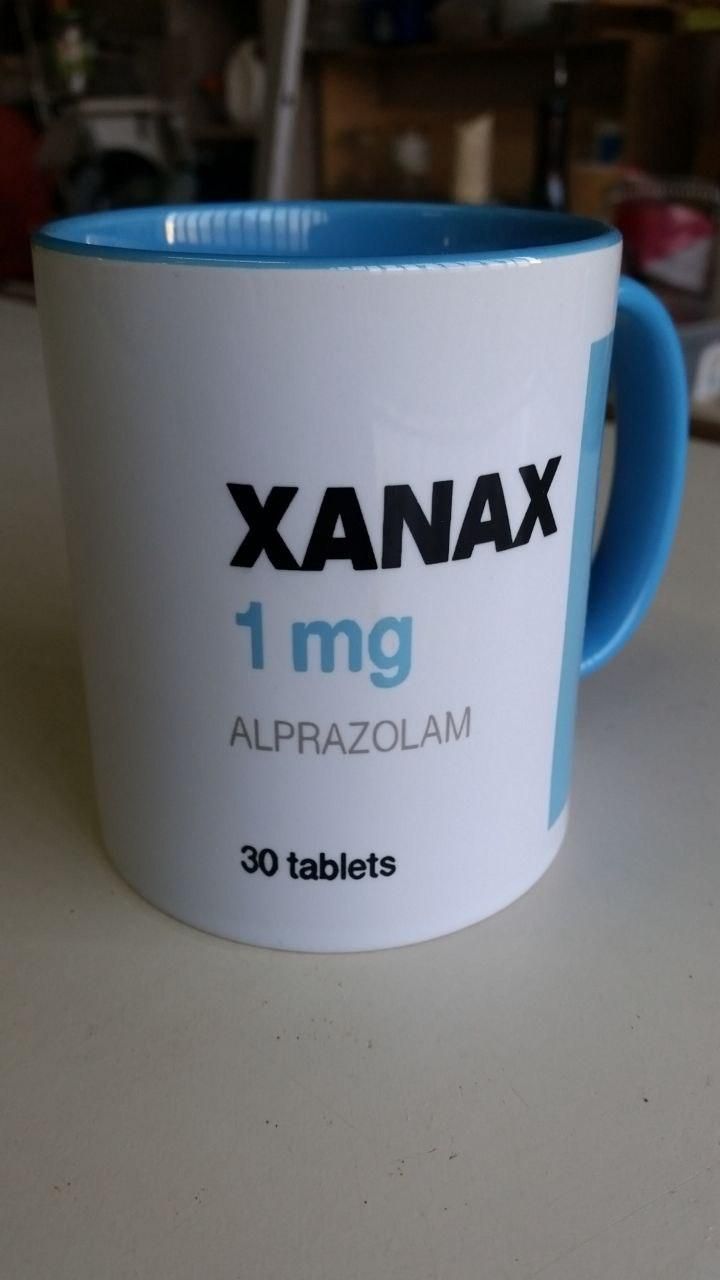 Mug promozionale Xanax, regalato solo alla clientela più fedele.