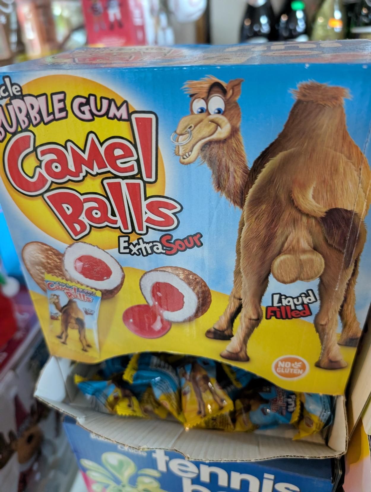 Camel Balls bubble gum. Extra sour.