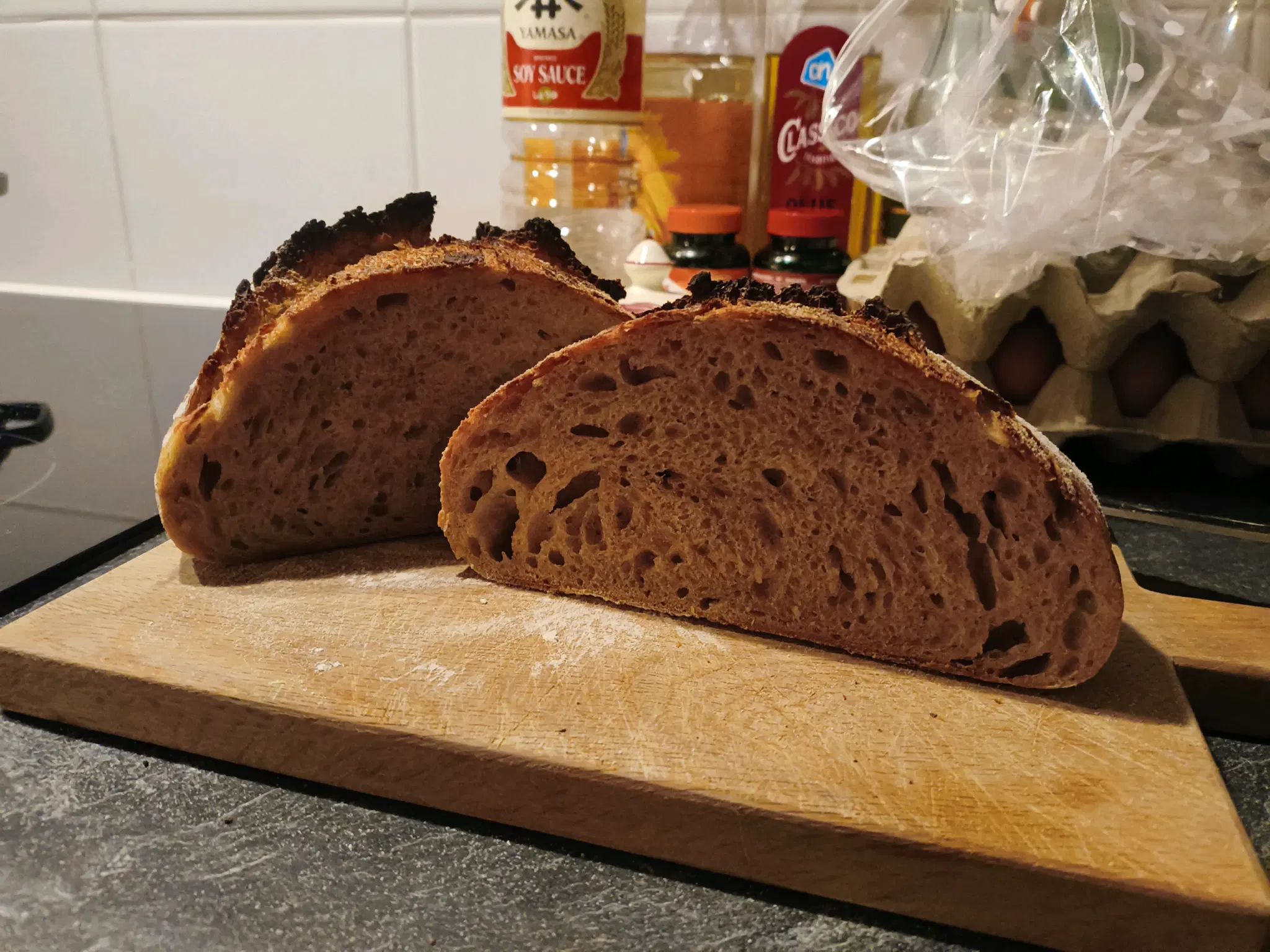 crosscut of bread