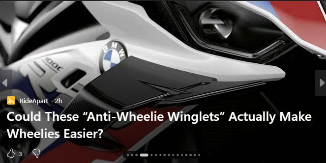 "could these anti wheelie winglets actually make wheelies easier?"