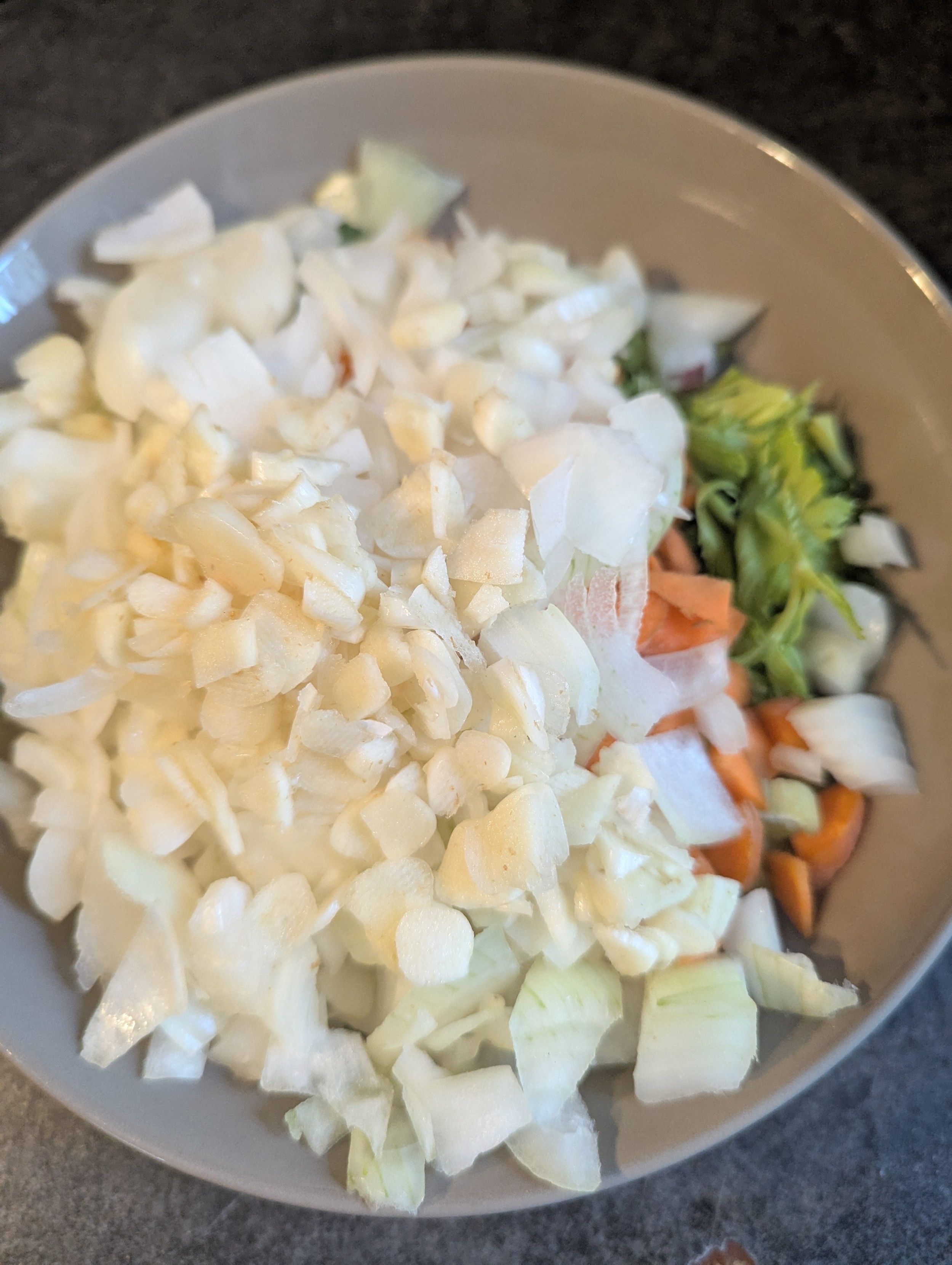 Veg ready to be added 