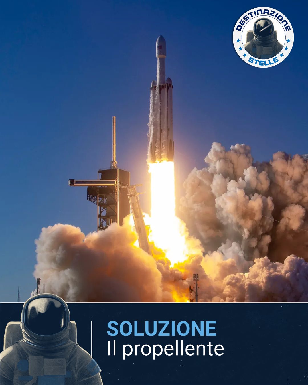 immagine di un razzo al momento del decollo