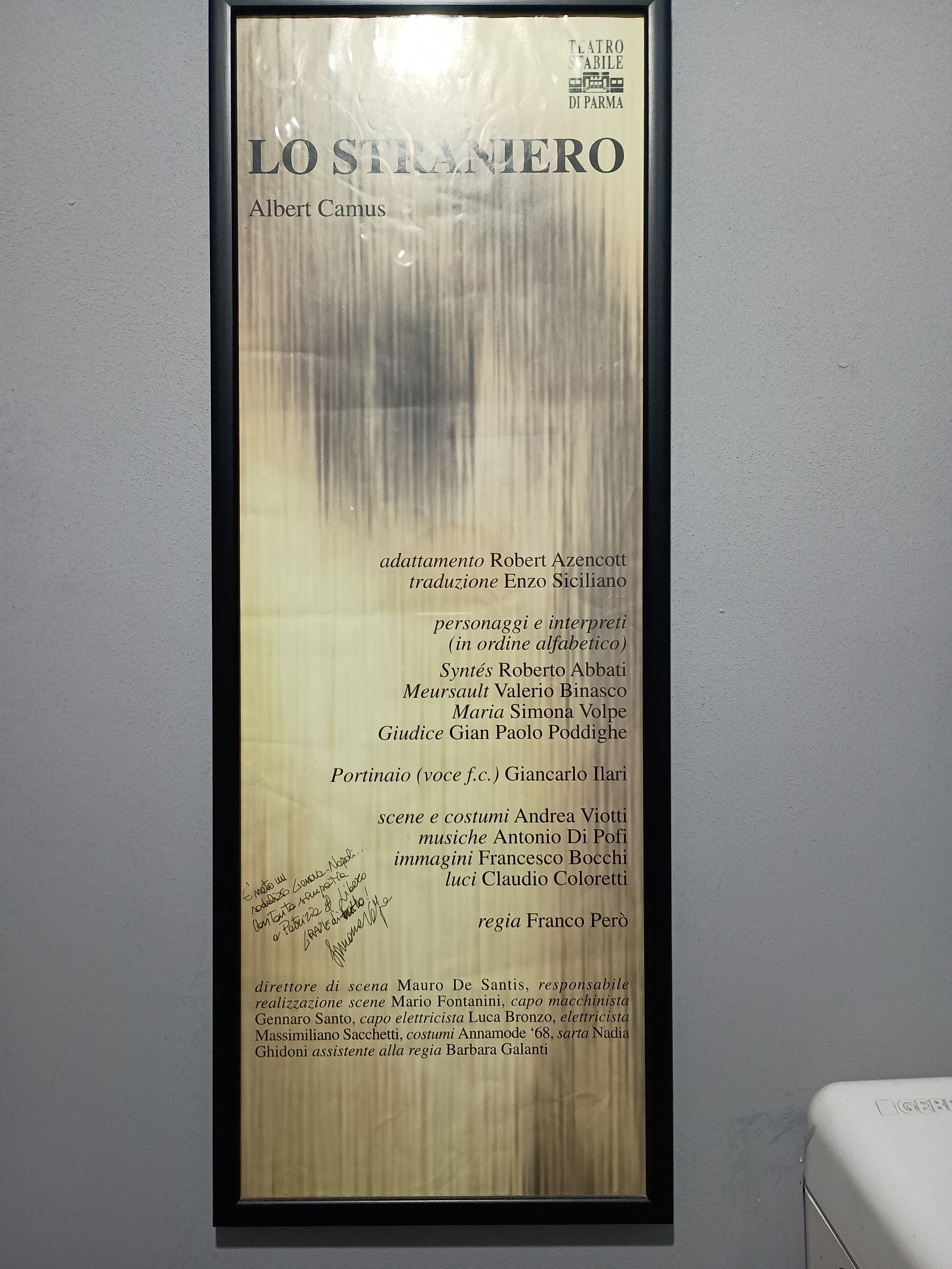 Poster de Lo Straniero