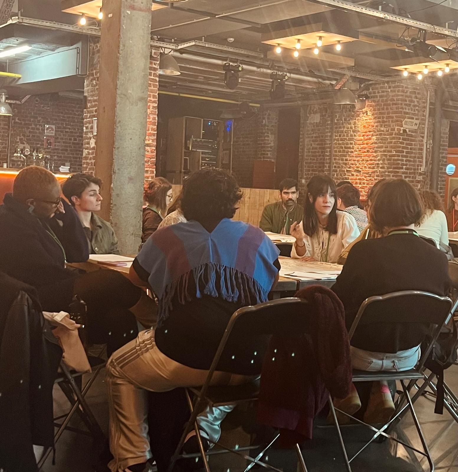 Picture of participants debating 