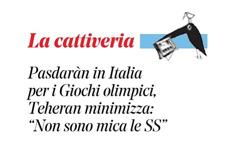 Pasdaràn in Italia per i Giochi olimpici, Teheran minimizza: “Non sono mica le SS".