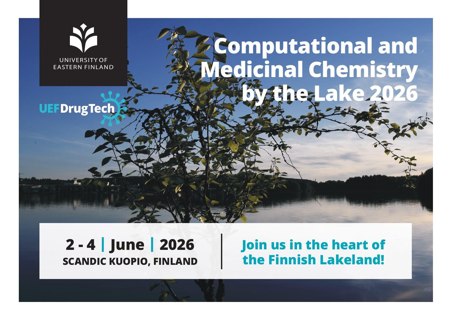 Computational and Medicinal Chemistry by the Lake 2026 conference flyer
