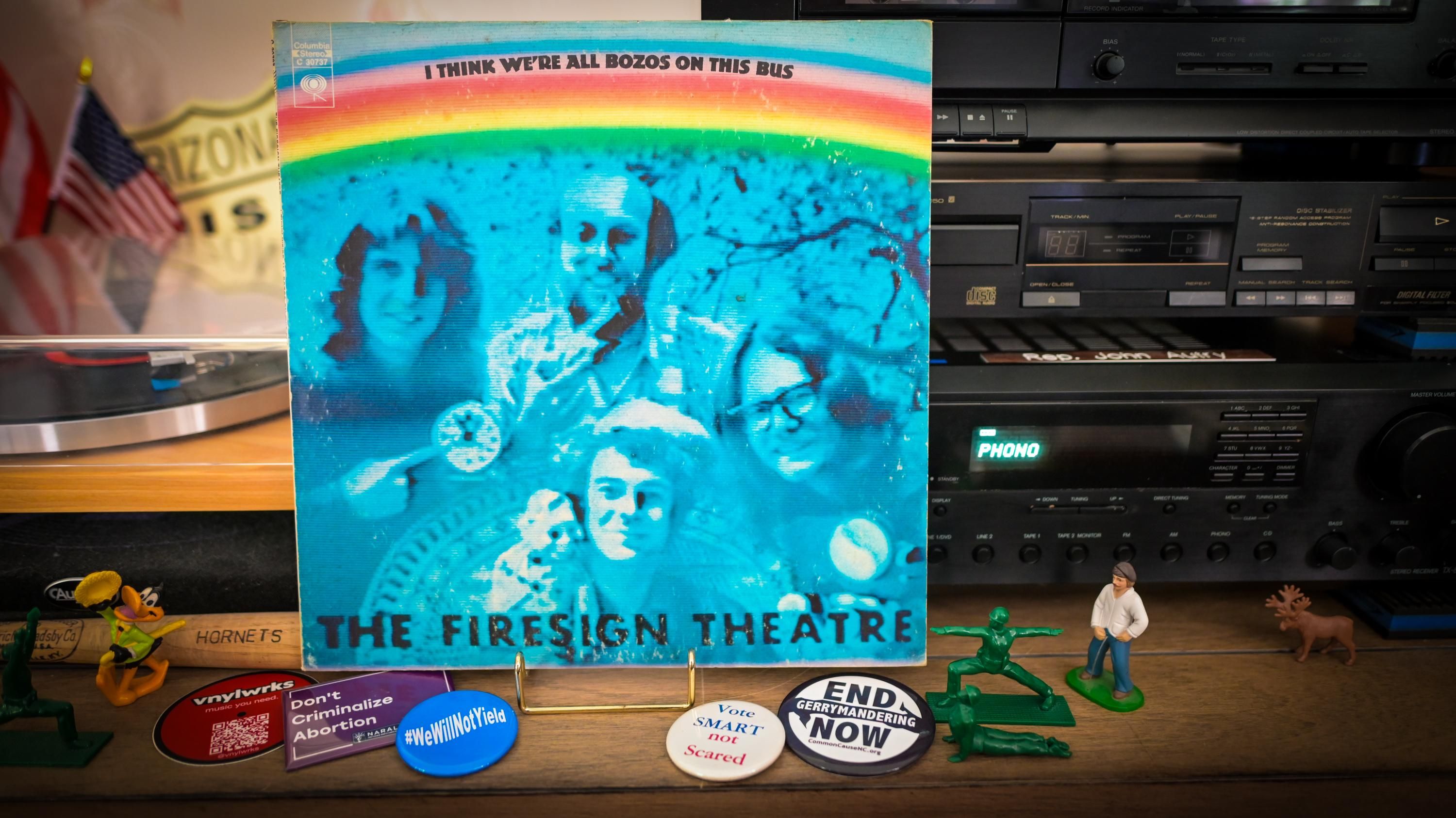 "I Think We're All Bozos on This Bus" by Firesign Theatre was released in August 1971.