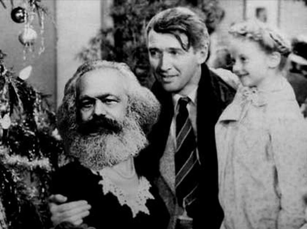 La vita è meravigliosa con James Stewart, Karolin Grimes e Karl Marx al posto di Donna Reed