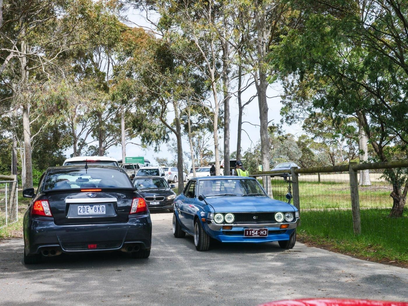 Toyota Celica departing
